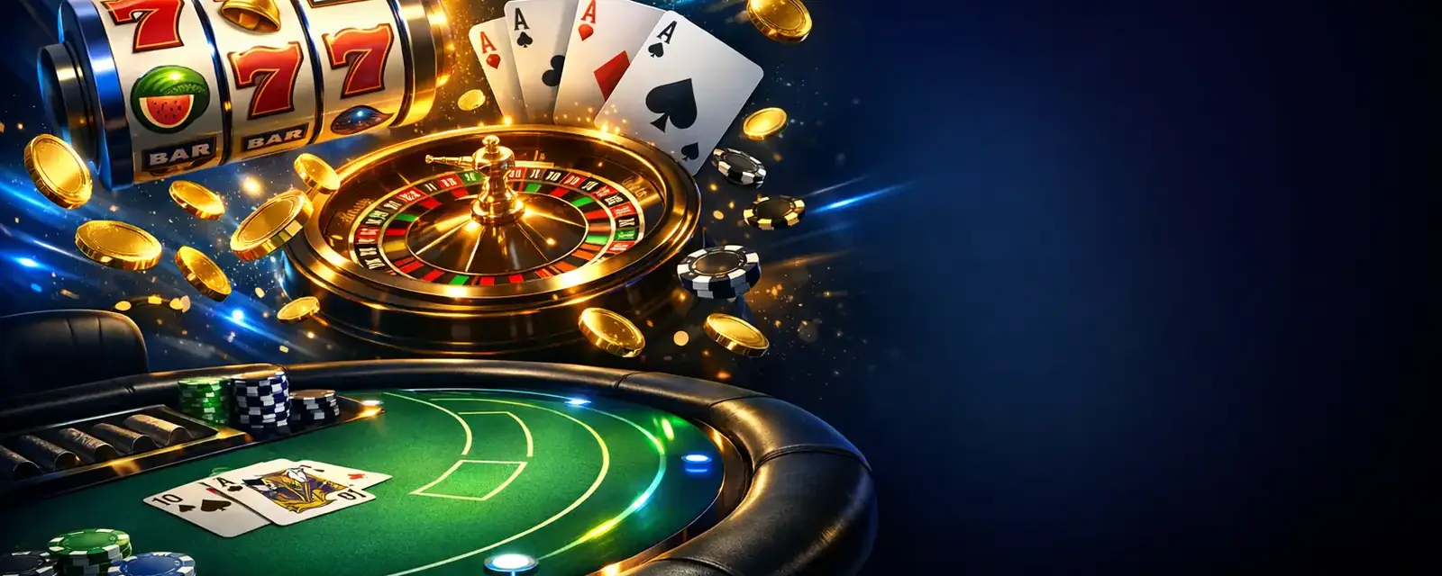 كازينو 1xBet مع سلوتس وموزّعين مباشرين وألعاب طاولة للاعبين في الجزائر